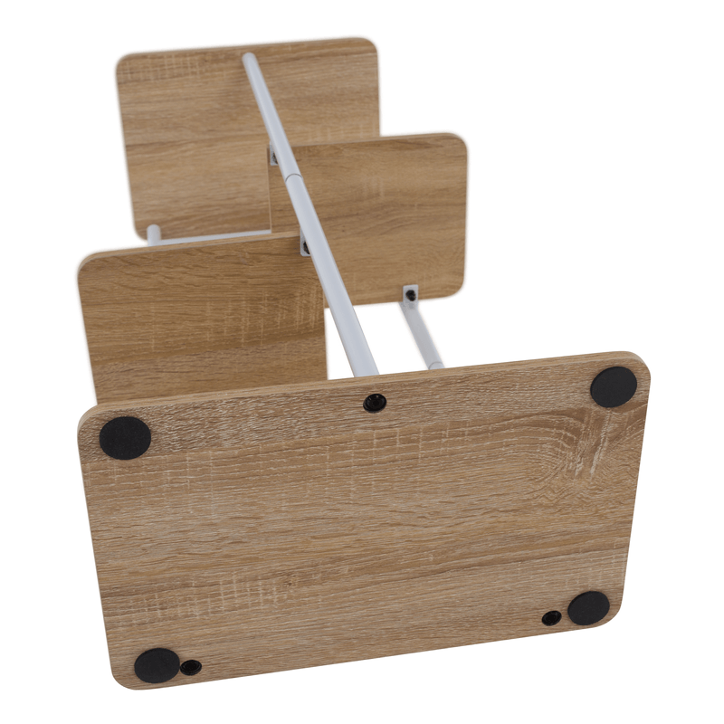 Casa si Gradina - Gradinarit si plante - Plante si ghivece - Ghivece si suporturi - Suport de flori, alb/sonoma stejar, LEDOR TIP 1 - Infinity.ro