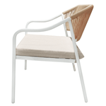 Casa si Gradina - Gradina si terasa - Mobilier exterior - Seturi mobila gradina - Set de mobilier de gradina din ratan, 4 piese, alb/bej, PALNY - Infinity.ro