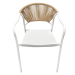 Casa si Gradina - Gradina si terasa - Mobilier exterior - Seturi mobila gradina - Setul de ratan pentru gradina cu 3 piese, alb/bej, ELIOR - Infinity.ro