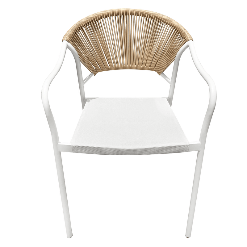 Casa si Gradina - Gradina si terasa - Mobilier exterior - Seturi mobila gradina - Setul de ratan pentru gradina cu 3 piese, alb/bej, ELIOR - Infinity.ro