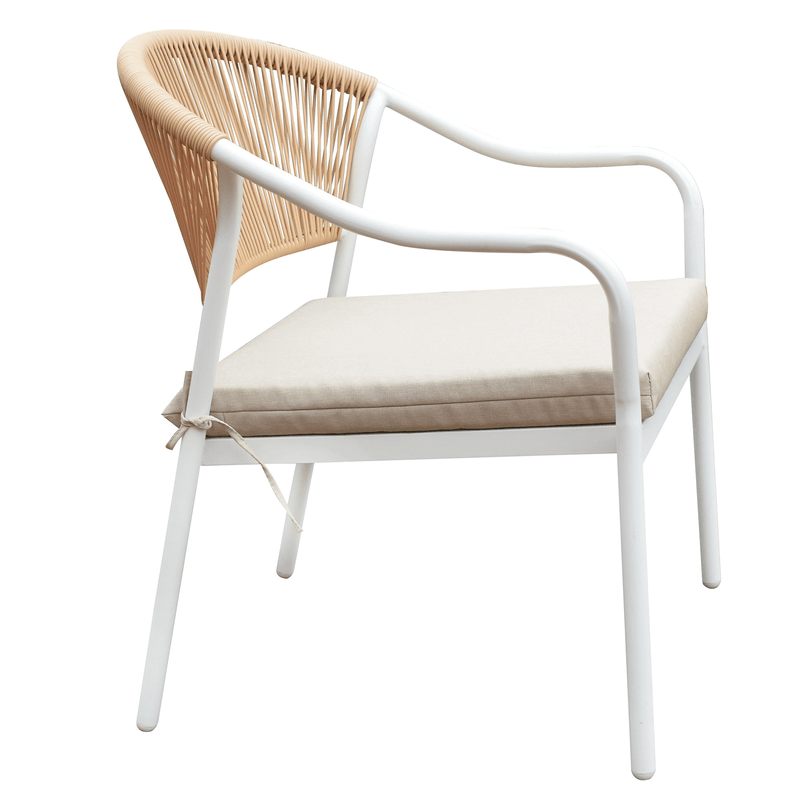 Casa si Gradina - Gradina si terasa - Mobilier exterior - Seturi mobila gradina - Set de mobilier de gradina din ratan, 4 piese, alb/bej, PALNY - Infinity.ro