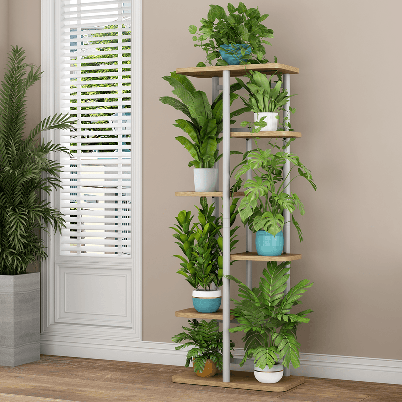 Casa si Gradina - Gradinarit si plante - Plante si ghivece - Ghivece si suporturi - Suport de flori, alb/strau de stejar, LEDOR TIP 2 - Infinity.ro