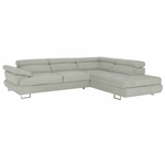 Casa si Gradina - Mobilier - Canapele si coltare - Canapele - Set canapea, gri deschis, material textil, dreapta, BUTON P - Infinity.ro
