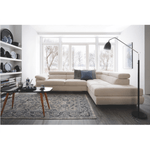 Casa si Gradina - Mobilier - Canapele si coltare - Canapele - Set canapea, gri deschis, material textil, dreapta, BUTON P - Infinity.ro