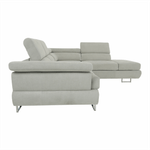 Casa si Gradina - Mobilier - Canapele si coltare - Canapele - Set canapea, gri deschis, material textil, dreapta, BUTON P - Infinity.ro