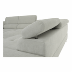 Casa si Gradina - Mobilier - Canapele si coltare - Canapele - Set canapea, gri deschis, material textil, dreapta, BUTON P - Infinity.ro