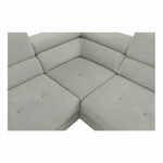 Casa si Gradina - Mobilier - Canapele si coltare - Canapele - Set canapea, gri deschis, material textil, dreapta, BUTON P - Infinity.ro