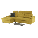 Casa si Gradina - Mobilier - Canapele si coltare - Coltare - Coltar, mustar tesatura, de stanga, EVANGELIN - Infinity.ro