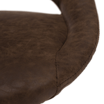 Casa si Gradina - Mobilier - Scaune si fotolii - Scaune - Scaun de bar, material textil maro cu efect de piele intoarsa, LORASA NEW - Infinity.ro