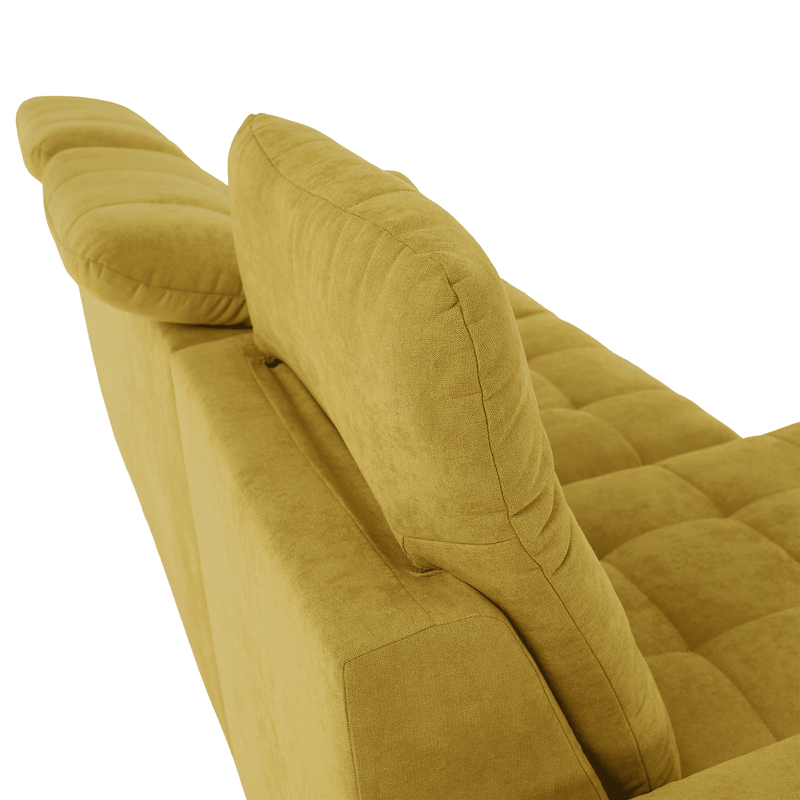 Casa si Gradina - Mobilier - Canapele si coltare - Coltare - Coltar, mustar tesatura, de stanga, EVANGELIN - Infinity.ro