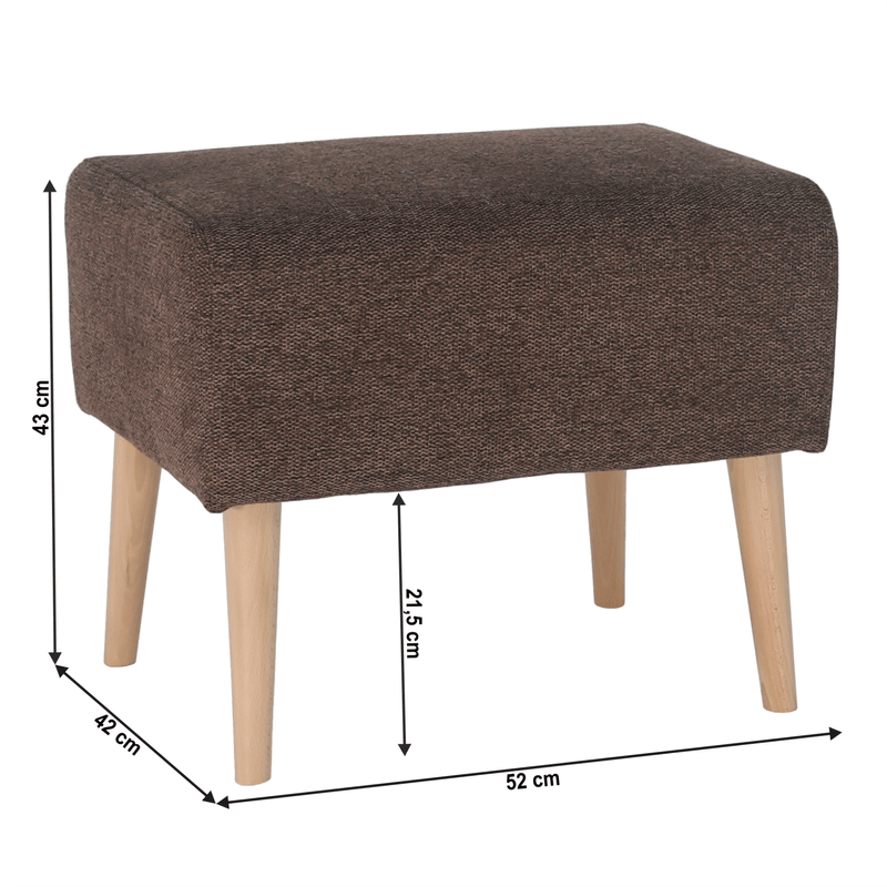 Casa si Gradina - Mobilier - Scaune si fotolii - Tabureti - Taburet, maro/ fag, SAMY - Infinity.ro