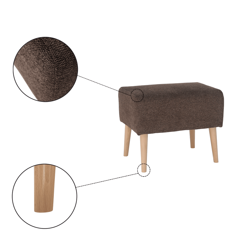 Casa si Gradina - Mobilier - Scaune si fotolii - Tabureti - Taburet, maro/ fag, SAMY - Infinity.ro