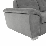 Casa si Gradina - Mobilier - Canapele si coltare - Coltare - Coltar, mustar tesatura gri, dreapta, EVANGELIN - Infinity.ro