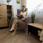 Casa si Gradina - Mobilier - Scaune si fotolii - Fotolii - Fotoliu cu urechi, roz antic/ fag, SAMY - Infinity.ro