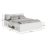 Casa si Gradina - Mobilier - Paturi si accesorii - Paturi - Pat, 160x200, alb, MICHIGAN NEW - Infinity.ro