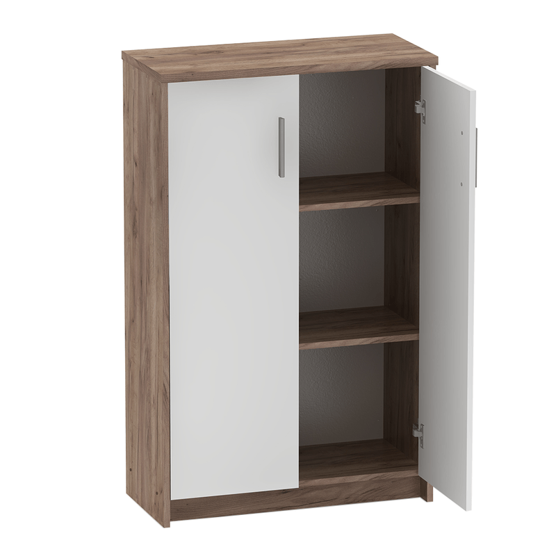 Casa si Gradina - Mobilier - Dulapuri si sifoniere - Dulapuri - Dulap de birou, kraft dunkel/alb, JOHAN 2 NEW 13 - Infinity.ro