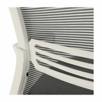 Casa si Gradina - Mobilier - Scaune si fotolii - Scaune - Scaun de birou, plasa gri/ material negru / plastic alb, APOLO 2 NEW - Infinity.ro