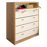 Casa si Gradina - Mobilier - Dulapuri si sifoniere - Dulapuri pantofi - Pantofar 5 compartimente, stejar sonoma/alb, VIVAT NEW TYP 4 - Infinity.ro