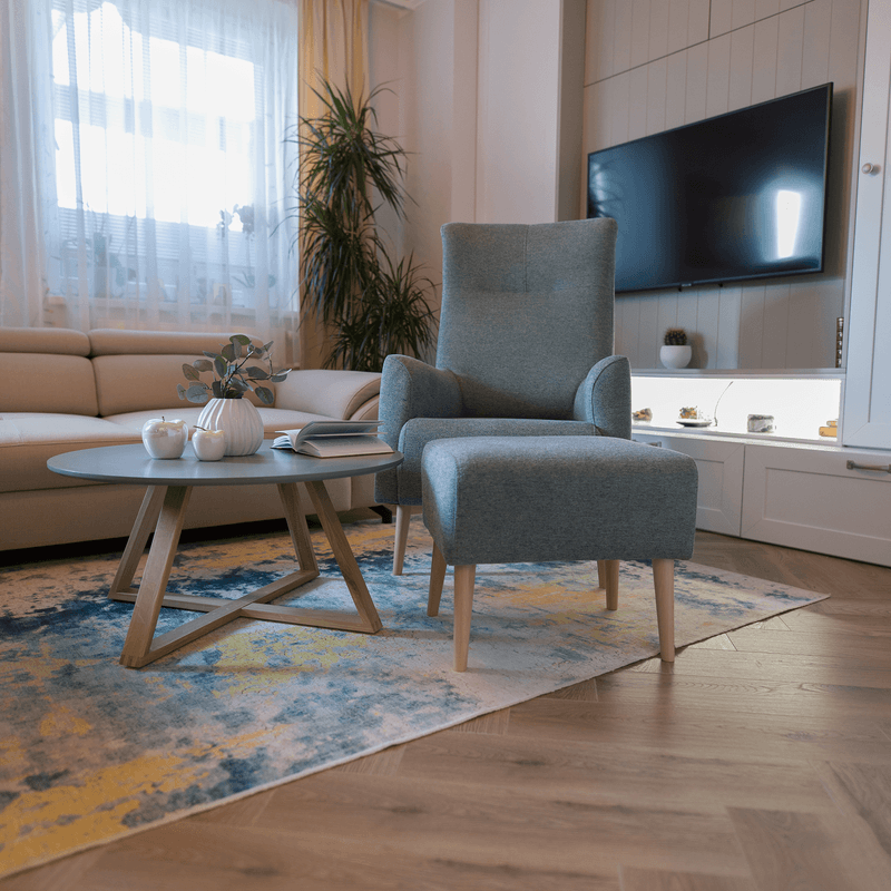 Casa si Gradina - Mobilier - Scaune si fotolii - Tabureti - Taburet, mentol/ fag, SAMY - Infinity.ro