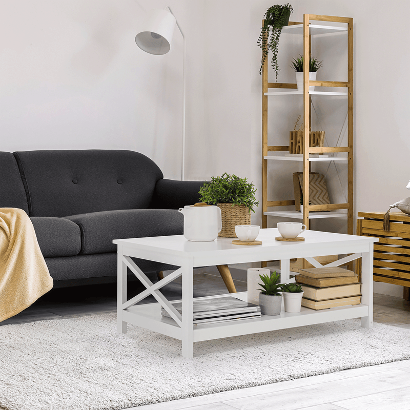 Casa si Gradina - Mobilier - Mese si birouri - Masute de cafea - Masuta de cafea, alba, EDRIA - Infinity.ro