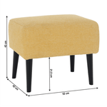 Casa si Gradina - Mobilier - Scaune si fotolii - Tabureti - Taburet, galben/ negru, SAMY - Infinity.ro