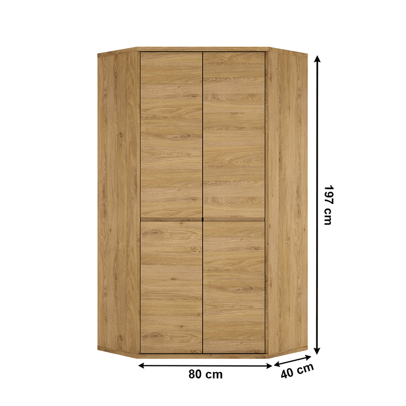 Casa si Gradina - Mobilier - Dulapuri si sifoniere - Dulapuri - Dulap de colt, stejar shetland, SHELDON TIP 21 - Infinity.ro