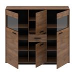 Casa si Gradina - Mobilier - Comode si corpuri - Comode - Comoda, stejar bolzano / negru, DELIS K - Infinity.ro