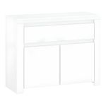 Casa si Gradina - Mobilier - Comode si corpuri - Comode - Comoda 2D1S, alb lucios, LINDY - Infinity.ro