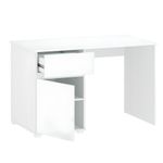 Casa si Gradina - Mobilier - Mese si birouri - Birouri - Birou PC 1D1S / 120, alb lucios, LINDY - Infinity.ro