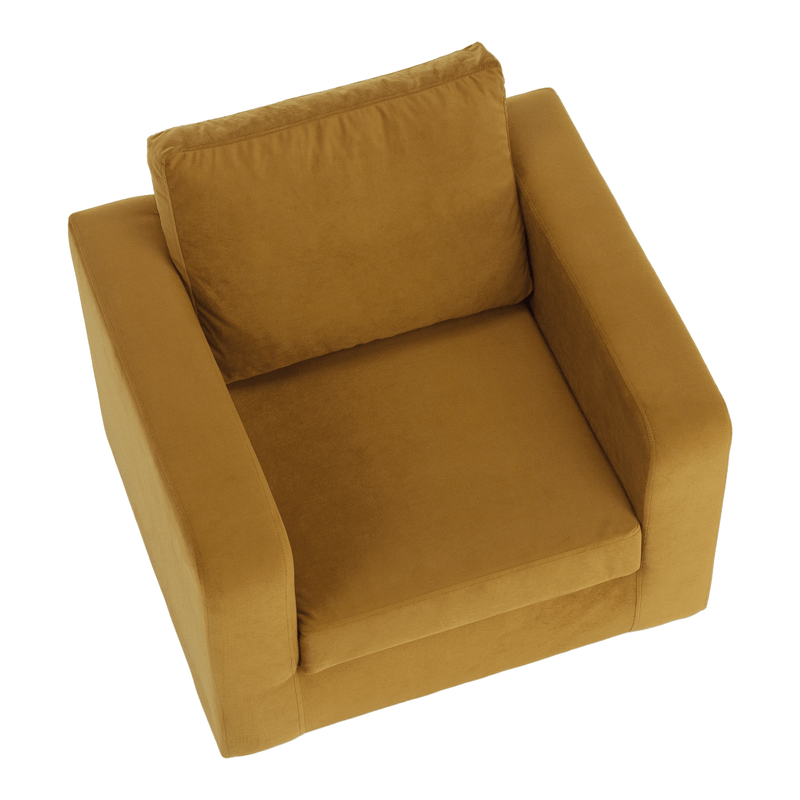 Casa si Gradina - Mobilier - Scaune si fotolii - Fotolii - Fotoliu, tesatura mustar, LUANA - Infinity.ro