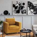 Casa si Gradina - Mobilier - Scaune si fotolii - Fotolii - Fotoliu, tesatura mustar, LUANA - Infinity.ro