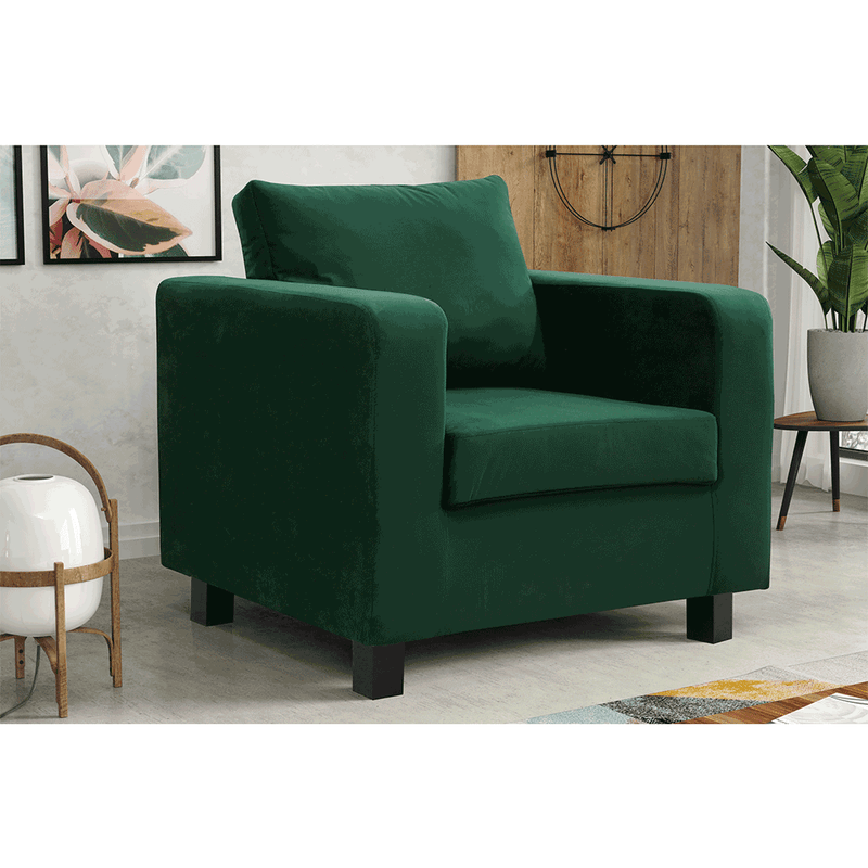 Casa si Gradina - Mobilier - Scaune si fotolii - Fotolii - Fotoliu, tesatura smarald, LUANA - Infinity.ro