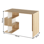 Casa si Gradina - Mobilier - Mese si birouri - Birouri - Masa PC, stejar sonoma / alb ABES - Infinity.ro