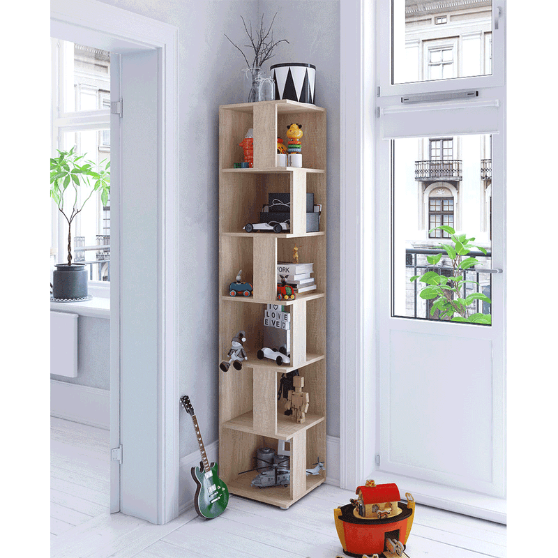 Casa si Gradina - Mobilier - Biblioteci si rafturi - Rafturi - Raft de colt, stejar sonoma, KORIND - Infinity.ro