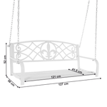 Casa si Gradina - Gradina si terasa - Balansoare si hamace - Balansoare - Leagan de gradina, alb, ABEA - Infinity.ro