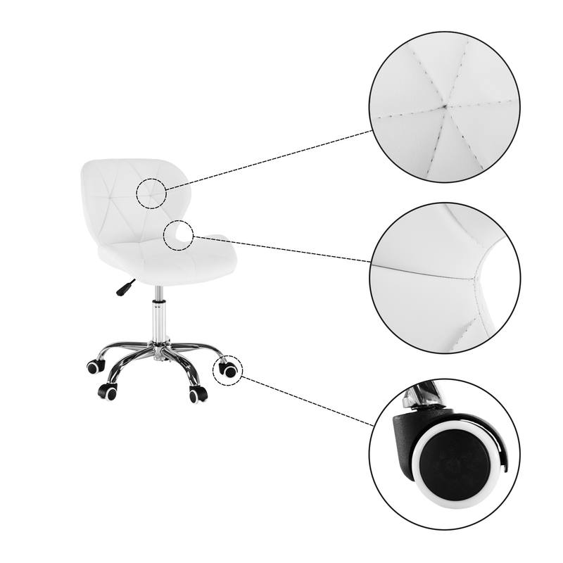 Casa si Gradina - Mobilier - Scaune si fotolii - Scaune - Fotoliu de birou, alb/crom, ARGUS NEW - Infinity.ro