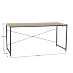 Casa si Gradina - Mobilier - Mese si birouri - Birouri - Birou, stejar / negru, 150x60 cm, MELLORA - Infinity.ro