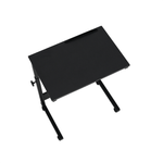 Casa si Gradina - Mobilier - Mese si birouri - Birouri - Reglabil birou PC cu roti, negru, WESTA - Infinity.ro