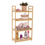 Casa si Gradina - Mobilier - Biblioteci si rafturi - Rafturi - Raft cu 4 polite, bambus natural, FIORE TIP 2 - Infinity.ro