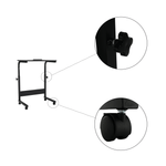 Casa si Gradina - Mobilier - Mese si birouri - Birouri - Reglabil birou PC cu roti, negru, WESTA - Infinity.ro
