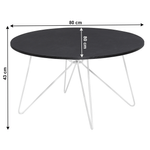 Casa si Gradina - Mobilier - Mese si birouri - Masute de cafea - Masuta cafea, stejar negru/alb, MIKEL NEW - Infinity.ro