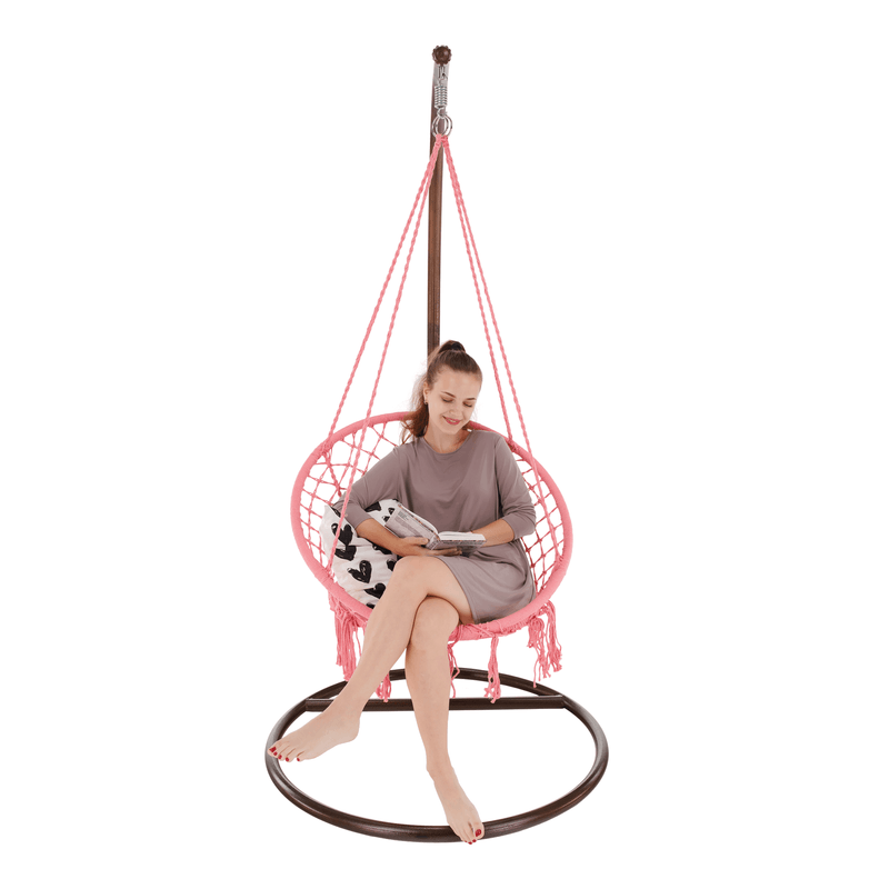 Casa si Gradina - Gradina si terasa - Mobilier exterior - Scaune si sezlonguri gradina - Scaun suspendabil, roz, AMADO 2 NEW - Infinity.ro