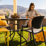 Casa si Gradina - Gradina si terasa - Mobilier exterior - Scaune si sezlonguri gradina - Scaun, negru, FEDRA NEW - Infinity.ro