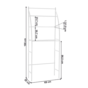 Raft deasupra masinii de spalat, alb, VIMERA