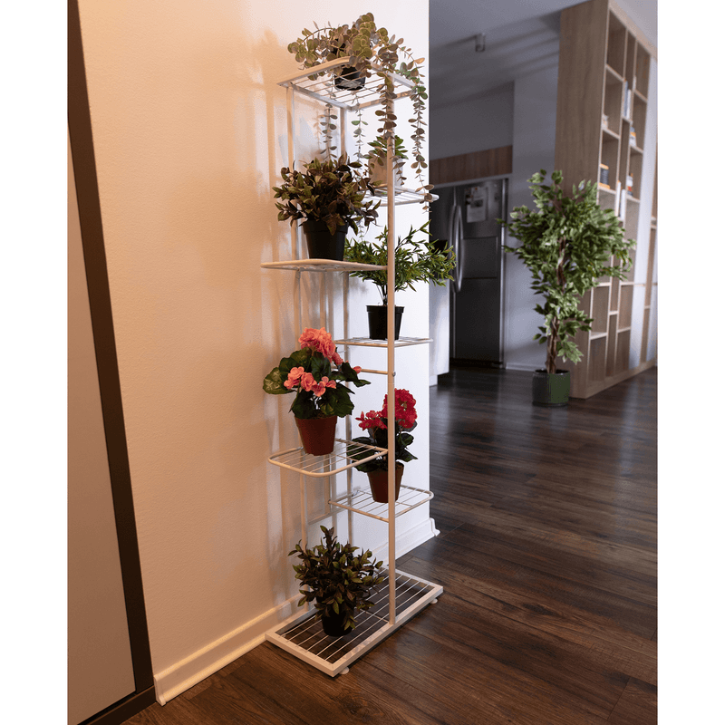 Casa si Gradina - Gradinarit si plante - Plante si ghivece - Ghivece si suporturi - Suport pentru flori din metal, alb, BAMIR TIP 2 - Infinity.ro