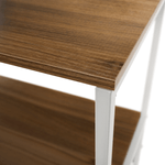 Casa si Gradina - Mobilier - Biblioteci si rafturi - Rafturi - Raft cu 4 polite, stejar sonoma/ alb, SALVE - Infinity.ro