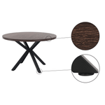 Casa si Gradina - Mobilier - Mese si birouri - Mese bucatarie si dining - Masa de sufragerie, stejar inchis / negru, diametru 120 cm, MEDOR - Infinity.ro