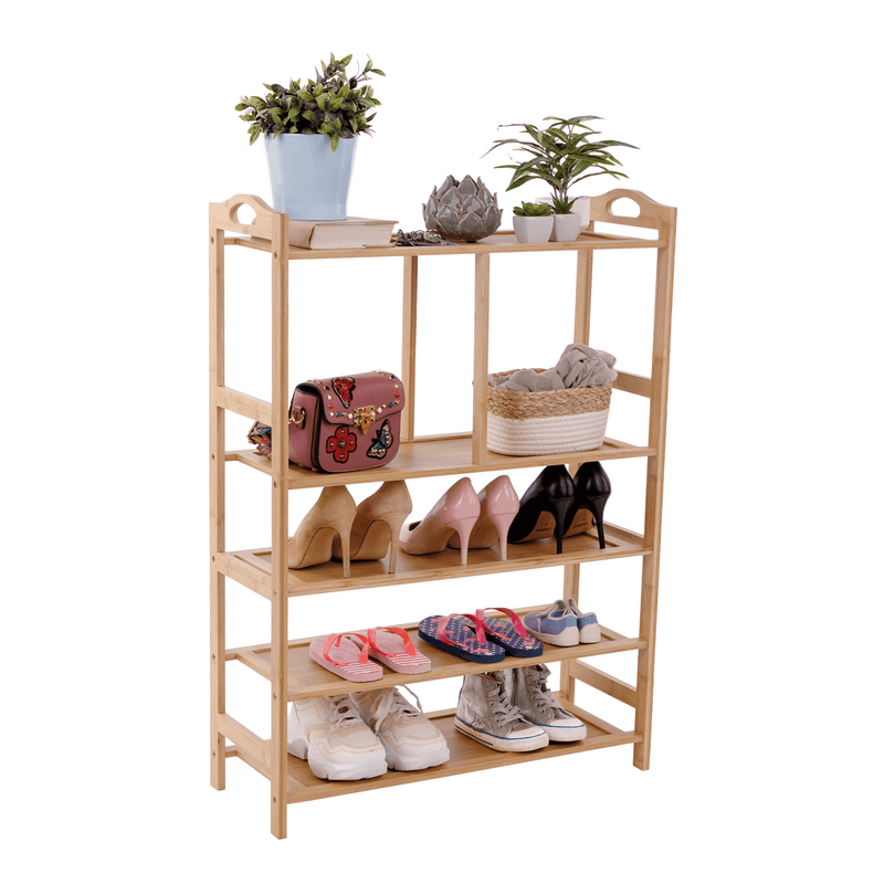 Casa si Gradina - Mobilier - Organizare si depozitare - Organizator incaltaminte - Suport pentru pantofi, bambus natural, AVIRO - Infinity.ro