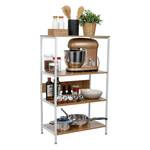 Casa si Gradina - Mobilier - Biblioteci si rafturi - Rafturi - Raft cu 4 polite, stejar sonoma/ alb, SALVE - Infinity.ro