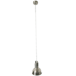 Casa si Gradina - Corpuri si surse de iluminat - Lustre si pendule - Lampa suspendata in stil retro, metal, nichel mat, AVIER TIP 3 - Infinity.ro